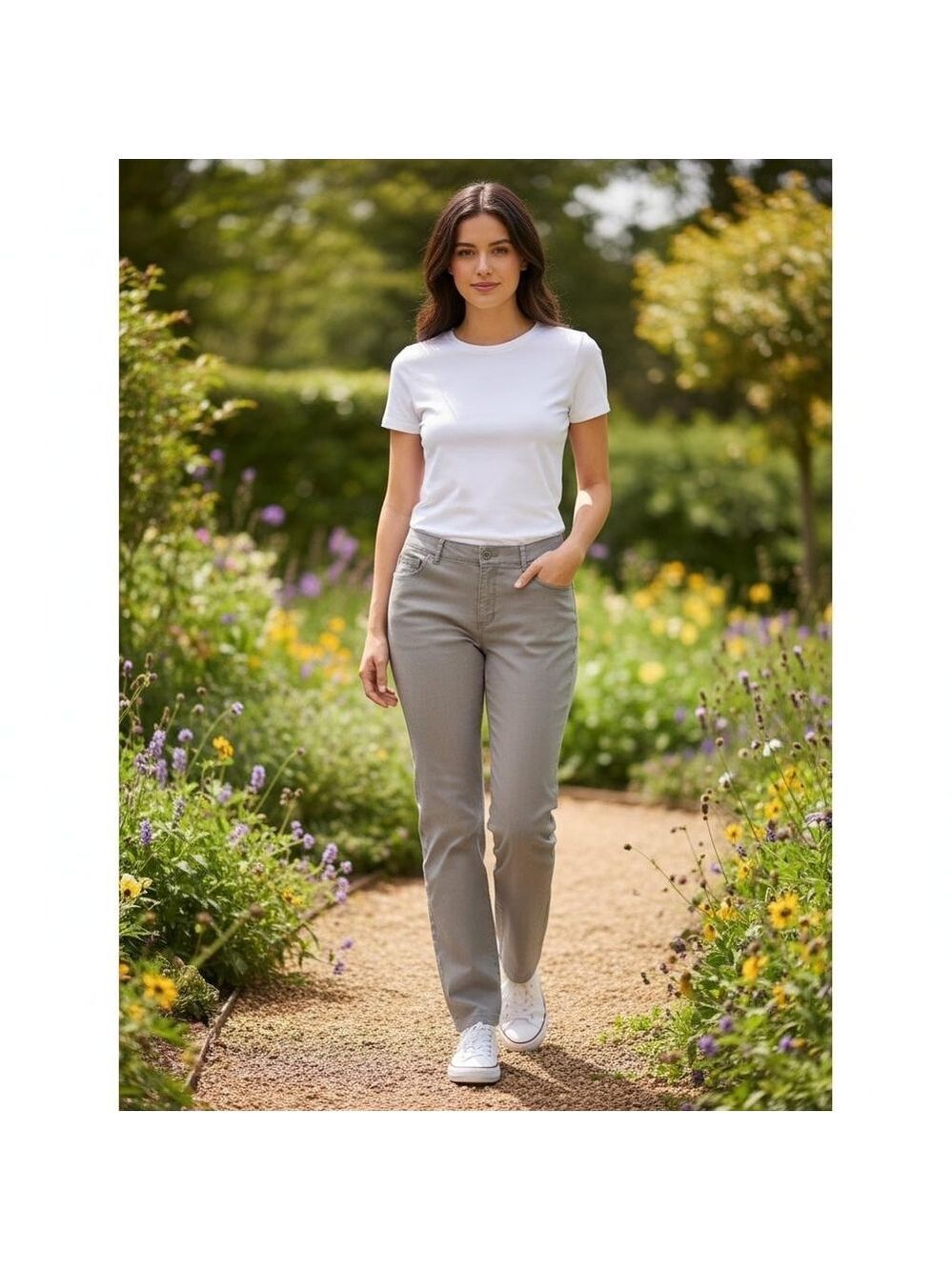 Lafayette 148 New York Gray Jeans Size 6